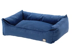 Лежак для собаки eGarden Velvet Lounge 50х30х22 велюр gray violet світло-синій