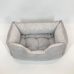 Без бренду Лежак м'який прямокутний для кота, собаки, сірий, 50*40 см