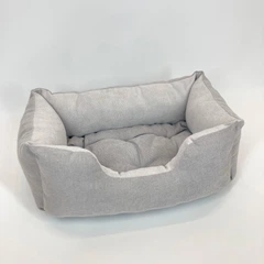 Без бренду Лежак м'який прямокутний для кота, собаки, сірий, 50*40 см