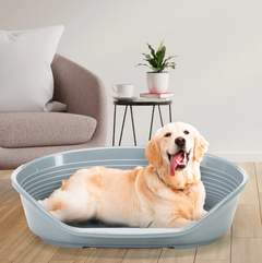 Пластиковий лежак для собак та котів Ferplast Siesta Deluxe 12 сірий 111х80.5х33.5 см 70212947