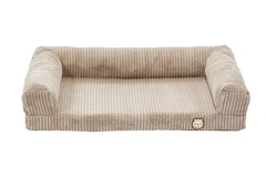Лежак для собак eGarden Comfort Box, кордовий велюр 50х75 бежевий