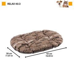 Ferplast Подушка з бавовняної тканини для собак і котів 43 x 30 см RELAX C (A-037711)