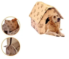 Ukc Переносний м'який будиночок для собак Portable Dog House Бежевий