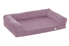 Лежак для собак eGarden Comfort Box, кордовий велюр 50х75 рожевий