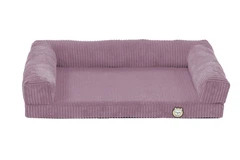 Лежак для собак eGarden Comfort Box, кордовий велюр 50х75 рожевий