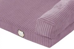 Лежак для собак eGarden Comfort Box, кордовий велюр 50х75 рожевий