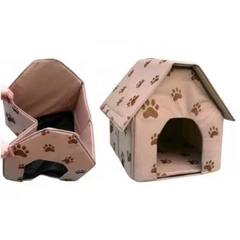 Без бренду Переносний складаний будиночок для собак або котів Portable Cat&Dog House, 37х43х40 см