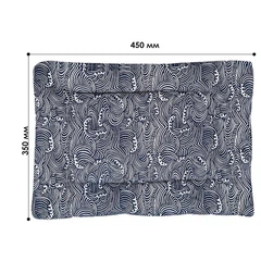 Лежак для котів та собак Taotaopets 563301 Blue Waves S