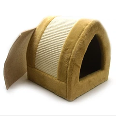 Zoo Hunt Будиночок драпак для котів Дача 33х33х35 см сезаль бежевий (B020DB24B52D)