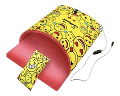 Без бренду Грілка Кишенька з USB XL смайлик жовта 60×75 см (5-10кг) (84606)