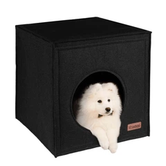 Hi Dog Будиночок Куб для кота собаки 40х40х40 см Чорний