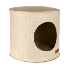 Hi Dog Будиночок Пуфик для кота собаки 35х35х30 см Бежевий