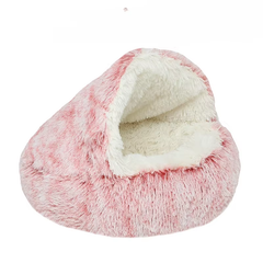 Luposan Плюшева лежанка Люпосанчик Pink Plush Pet Bed для котів і собак, d - 120 см Pink