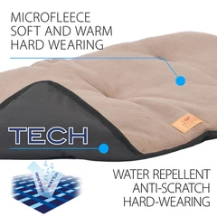 Ferplast М'яке місце коричнево-чорне JOLLY 85 C.MICROF.DOVE GR. BLA, фліс