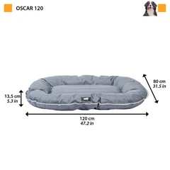 Ferplast М'яке місце OSCAR 120 GREY, сіре, ТЕСН-текстиль