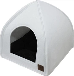 Лежак-намет Реги №3 "Lucky Pet" для собак та кішок, білий, 45х45х48 см