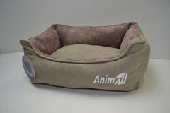 Лежак AnimAll S АТ6882 Nena Velours BEIGE Біж S 45x35x16 см