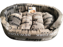 Лежак для собак та котів Ferplast Dandy Cities 45 коричневий 45х35х13 см 82941096