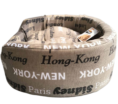 Лежак для собак та котів Ferplast Dandy Cities 45 коричневий 45х35х13 см 82941096