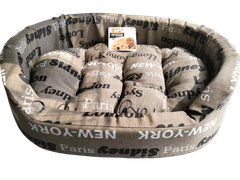 Лежак для собак та котів Ferplast Dandy Cities 45 коричневий 45х35х13 см 82941096
