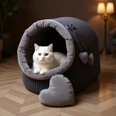 Matis Будка для котів та собак Герос сіра №1 360х320х320 4801057