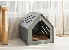 Sweet Pet Будинок для котів і собак Furry Fortress L 67х56х63 , сірий