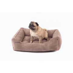Harley and Cho Лежак для собак Hearley and Cho "Dreamer Cacao" velvet розмір L 90 х 60 см (бежевий) - dgs
