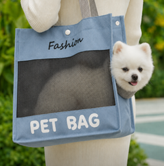 Без бренду Сумка-переноска для котів і маленьких собак PET BAG, блакитна