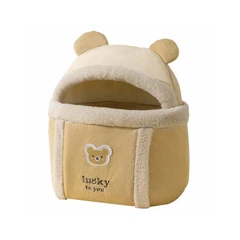 Без бренда Рюкзак-перенесення Hippie dog 2308SXMJ2582HA12 25х23 см Yellow S Ведмедик 13137-84831