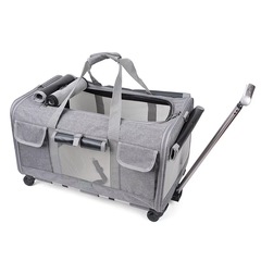 Luposan Сумка для перенесення Bestopet (Люпосанчик) Folding Pet Trolley Bag для котів і собак BS-SS-041, Grey