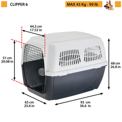 Переноска для собак Ferplast Clipper Plus IATA 6 93х65х68 см (73126021)