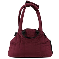 Сумка-переноска слінг для собак і кішок BOSYAK CARRY Велюр M 28×26×44 Червоний