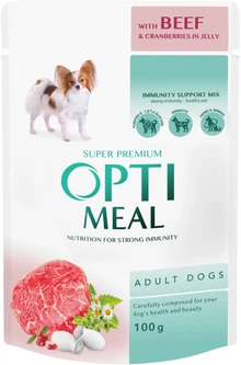 Optimeal Вологий корм (шматочки в желе) для дорослих собак