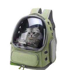 Рюкзак перенесення для кота MoorPet з прозорими стінками до 7 кг для подорожей та прогулянок з тваринами (578555)