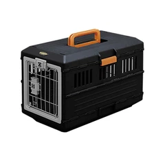 Fat Cat Переноска розкладна для собак і котів FC-550 55×31,5×36,4 см IATA для Авіаперельотів до 12 кг Чорна ( IBA026B )