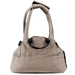 Сумка-переноска слінг для собак і кішок BOSYAK CARRY Велюр L 31×30×50 Бежевий