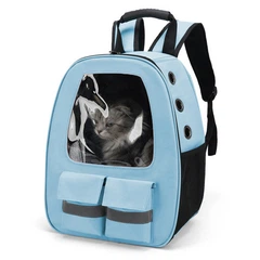 Рюкзак-переноска для котів та собак 41х32х19 CosmoPet CP-36 Blue