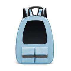 Рюкзак-переноска для котів та собак 41х32х19 CosmoPet CP-36 Blue