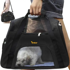 Style Pets Сумка транспортер перенесення для тварин кролів собак кішок собак до 8 кг 30х25х50 см (474876-Prob) Чорна