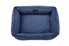 Лежак Harley and Cho Dreamer Denim Velvet S 60x45 cm Синій для собак та котів (HC-003102674)