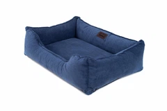 Лежак Harley and Cho Dreamer Denim Velvet S 60x45 cm Синій для собак та котів (HC-003102674)