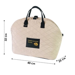 Сумка-перенесення для тварин Lesko S82 Beige для собак та кішок автомобільна портативна