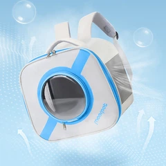 Рюкзак-перенесення для кішок Taotaopets 241109 Window Blue сумка з віконцем