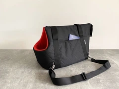 Сумка Переноска для Собак та Котів Haustier City Elegant Black M - 43х27х32см (A3-2-034)