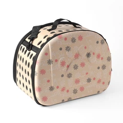 Сумка для перенесення котів та собак CosmoPet CP-406 42 x 28 x 30 см Бежевий