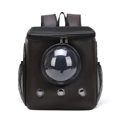 Рюкзак для переноски кошек и собак CosmoPet CP-04 с иллюминатором 36 х 29 х 25 см Коричневий