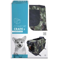 M Pets Складана камуфляжна сумка-переноска для собак та котів M-Pets Comfort Crate Camouflage 51х33х33 см (6953182740858)