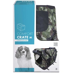 M Pets Складана камуфляжна сумка-переноска для собак та котів M-Pets Comfort Crate Camouflage 61х41х41 см (6953182740865)