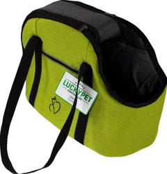 Сумка-Переноска Лоріс №0 "Lucky Pet" для собак і кішок, салатова, 22х32х27 см