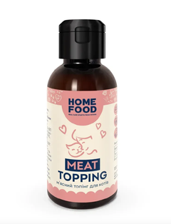 М'ясний топінг HOME FOOD для котів, 100 г